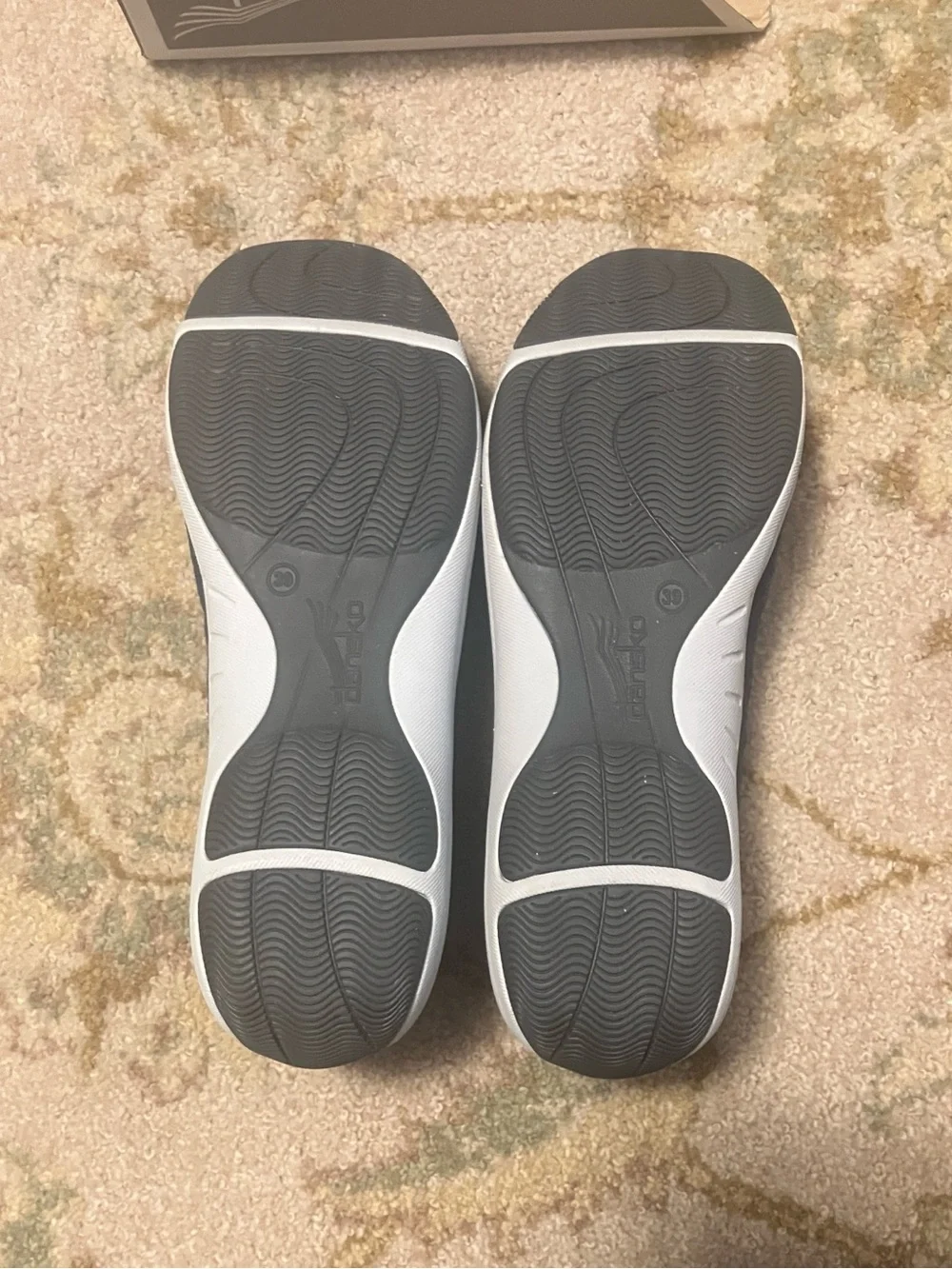 Dansko Harper Suede Mary Janes, Sz 39, Navy